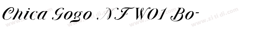 Chica Gogo NF W01 Bo字体转换